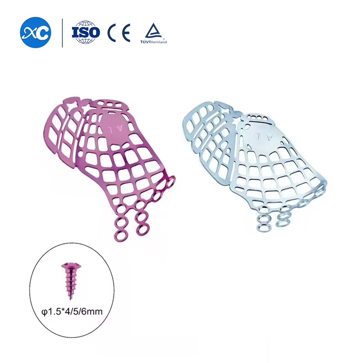 1.5mm anatomical orbital floor plate