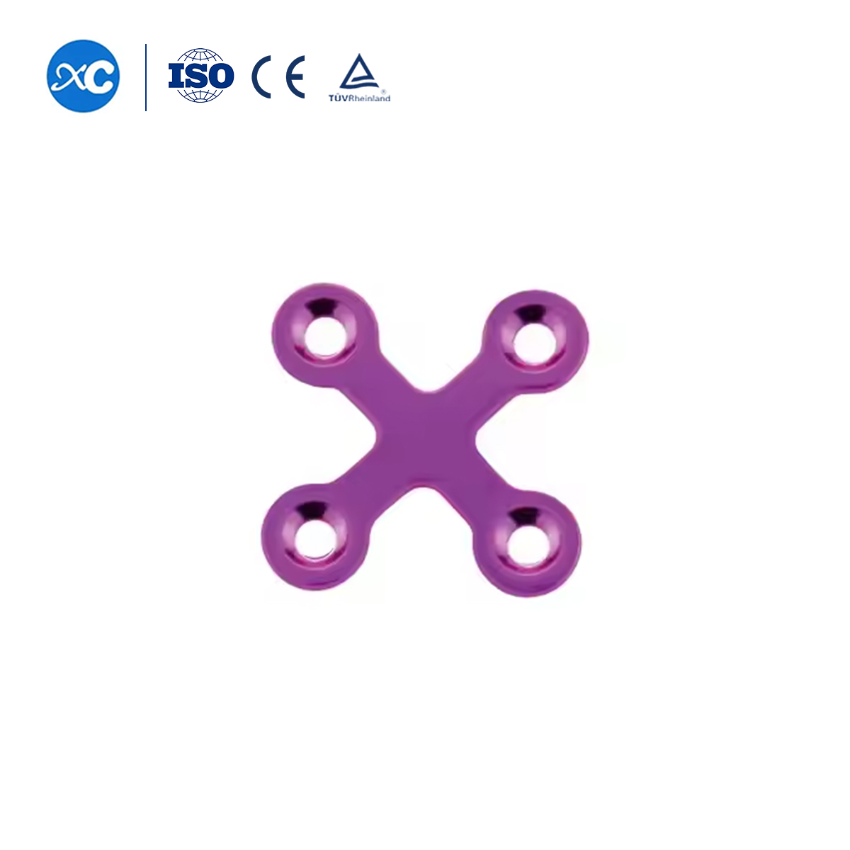 1.5 Maxillofacial micro locking x-plate