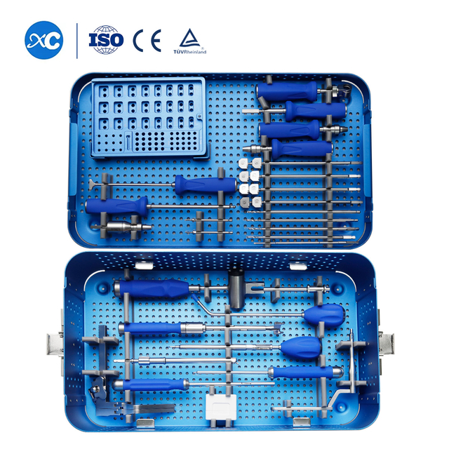 Gaiola Peek Cervical com Conjunto de Instrumentos com 2 Parafusos de Bloqueio - XC Medico