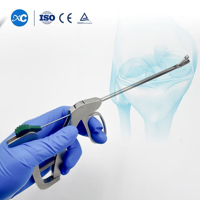 Conjunto de instrumentos para passador de sutura de joelho | Ferramenta de reparo de menisco artrosc&oacute;pico | XC M&eacute;dico
