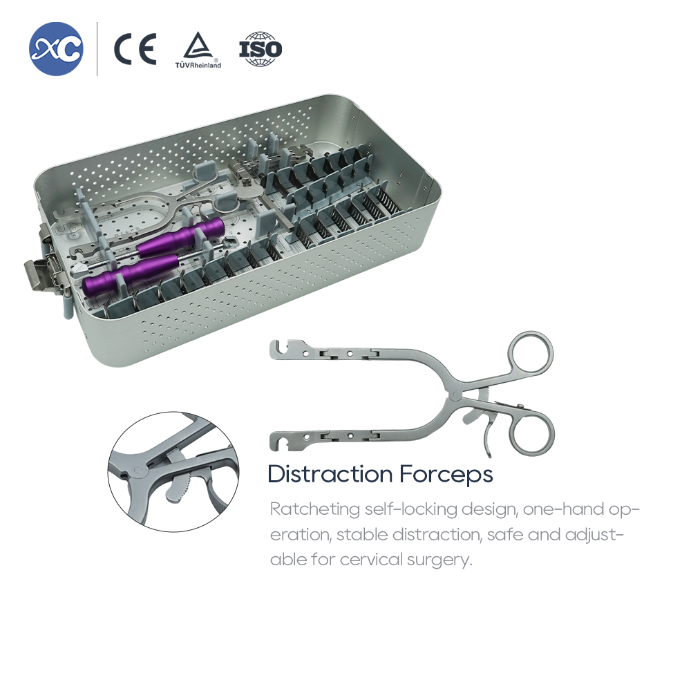 Cervical Retractor Instrumentsett | ACDF kirurgi | XC Medico