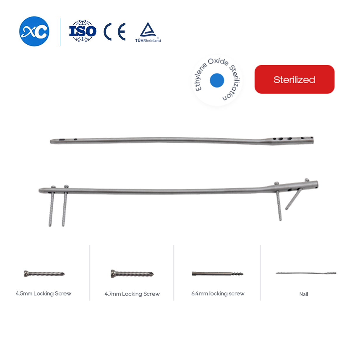 Femoral Reconstruction Intramedullary Nail para sa Femoral Fracture Fixation | XC Medico