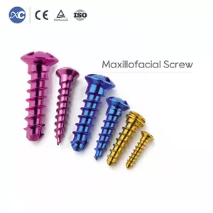Produs&eacute;n Screw Maxillofacial Screws Fiksasi Titanium pikeun Trauma Raray - 1