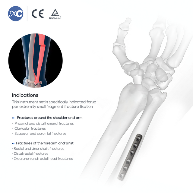 Maliit na Fragment Instrument Set | 2.7/3.5mm Orthopedic Plate Kit | XC Medico